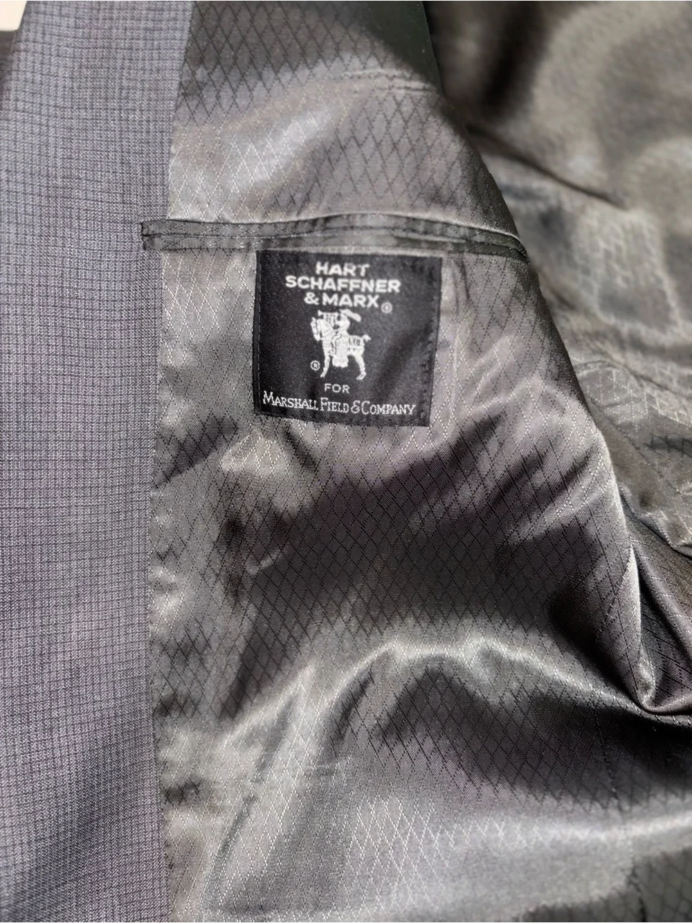 Vtg 60s 70s Hart Schaffner & Marx Suit Grey Fine Australian Wool 2 Pc 43L 36x30
